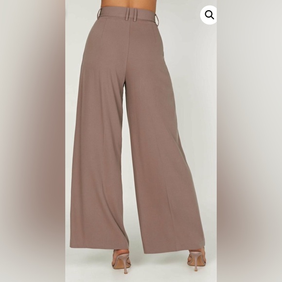 MESHKI - NWT - Size M - Jemima Wide Leg Pants - color « Coco » - Picture 2 of 6